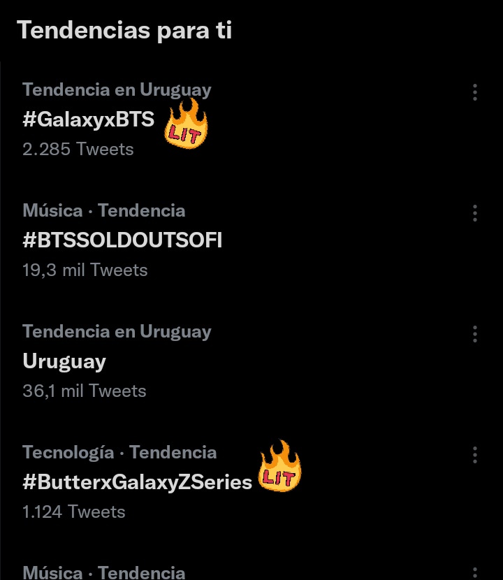 lonelymuseee's tweet photo. #1 en TT, que nos dan a cambio? 😏 @SamsungUruguay #GalaxyxBTS #GalaxyZFlip3 #ButterxGalaxyZSeries https://t.co/JguR9nXqnl