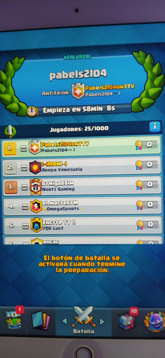 Torneo por Pass! no se lo pierdan! Twtich.com/pabels2104