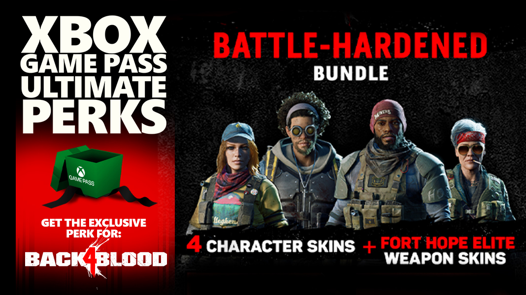 Xbox Game Pass on X: Slaying the apocalypse is cool. slaying it in style  is cooler Claim your Back 4 Blood Battle-Hardened Bundle with Xbox Game Pass  Ultimate Perks via the Perks