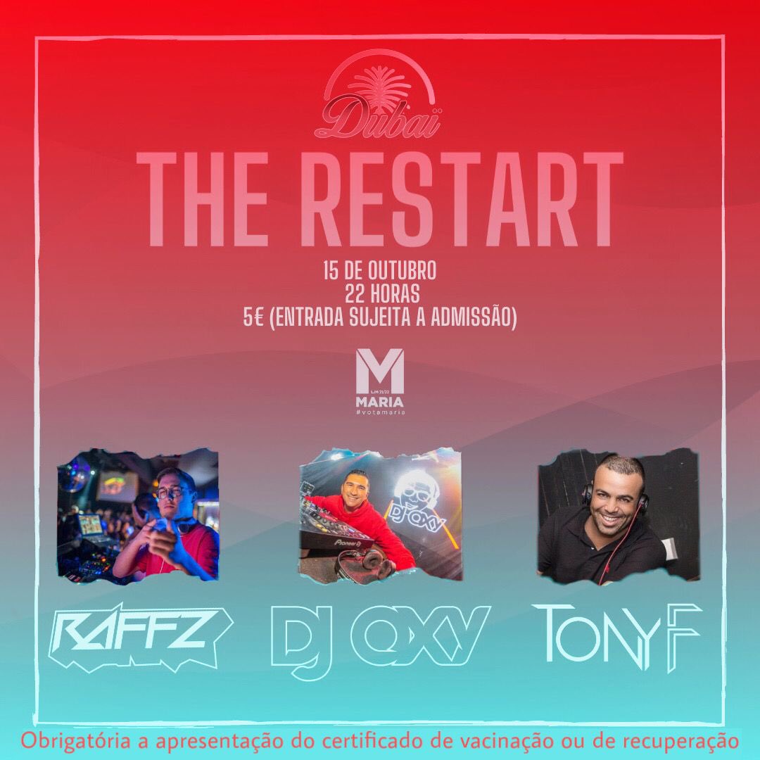 É JÁ AMANHÃ! Para o melhor recomeço, a melhor música para vocês! DIA 15 TODOS OS CAMINHOS VÃO DAR AO DUBAI !!!!
Não podes perder esta primeira festa inesquecível pós covid, ESTÃO PREPARADOS ? 
🤩🔥❤️❤️❤️ #VOTAMARIA