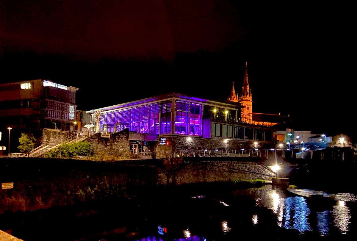 Omagh, N Ireland, is lighting up for DLD! Thank you <a href="/fermanaghomagh/">Fermanagh & Omagh District Council</a> 💜💛 #ThinkLanguage #ThinkDLD
<a href="/WesternHSCTrust/">Western Trust</a> <a href="/RCSLTNI/">RCSLT Northern Ireland</a> <a href="/RADLDcam/">RADLDcampaign</a>