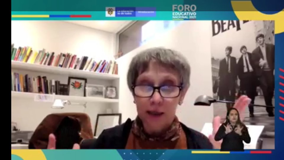 Maria030901's tweet photo. #FEN2021
 @jaroldiazc 
"Hay mucho por integrar en la educacion" Margarita Peña https://t.co/Rom33VzTbS