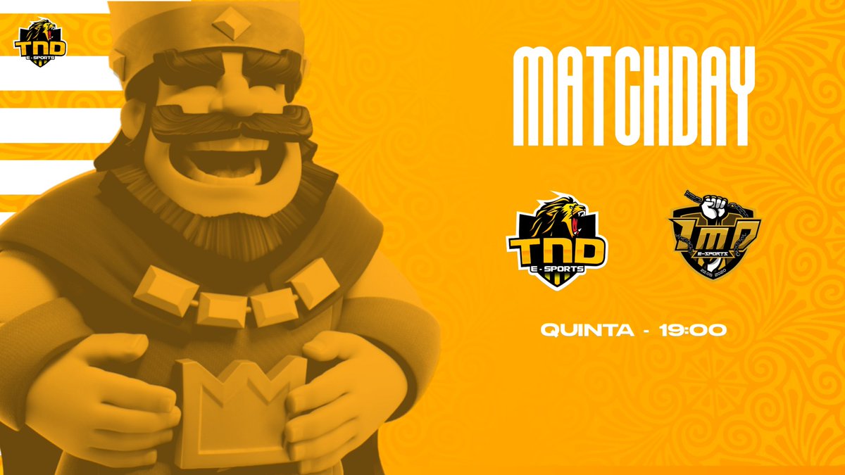 • MATCHDAY | @IMDXCUP

- Vamos com tudo pela vitória!

🔥 Oitavas de final
🆚 @IMDeSports
⏰ 19h 🇧🇷
📺 <a href="/KingJoeJNT/">KING JOE</a> <a href="/FuriousJNT/">Furious</a>

- Roster: 

🇧🇷 <a href="/CocaRX/">Coca rX</a>
🇧🇷 <a href="/Surg_Ts/">Surg TS</a>
🇧🇷 <a href="/TicoRoyale/">Tico Royale</a>
🇧🇷 <a href="/Luc_Dubs/">LucDubs</a>

©️ @BragaCR_
🗣️ <a href="/SvasquezCR/">Vasquez 🇨🇴</a> | <a href="/CR_Donatello/">Donatello 🐢👑</a>
🥷 <a href="/MatchadoCR/">Matchado</a>
👤 @Jonh7CR

#NationTND