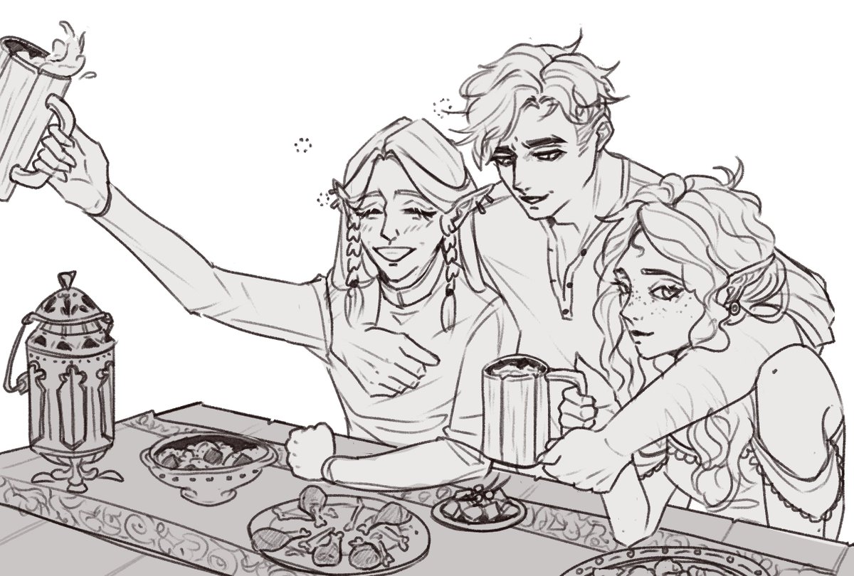 our dnd party celebrating a birthday wahoo 