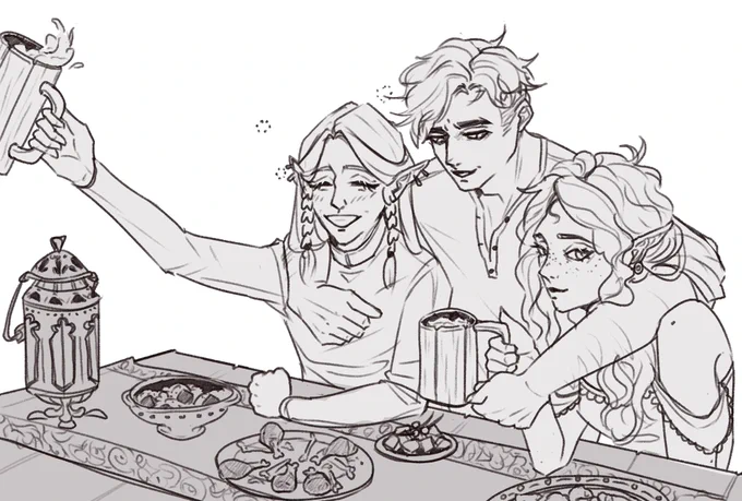 our dnd party celebrating a birthday wahoo 