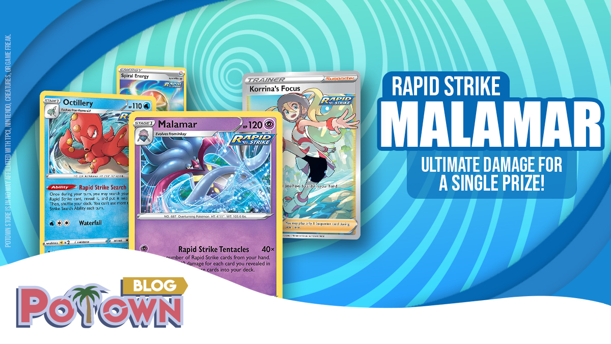 potown_store's tweet photo. Alola Trainers! π¨Check out the latest article in our Blog!π¨ Today we will talk about the One-Prizer Rapid Strike πMalamar!π
Read it here π https://t.co/meNgRMEw9J
#potownblog #malamar #zeraora #onehitko #tentacles #vmax #rapidstrike #attach #deck #OHKO #octilleryo https://t.co/MPylZkrIMe