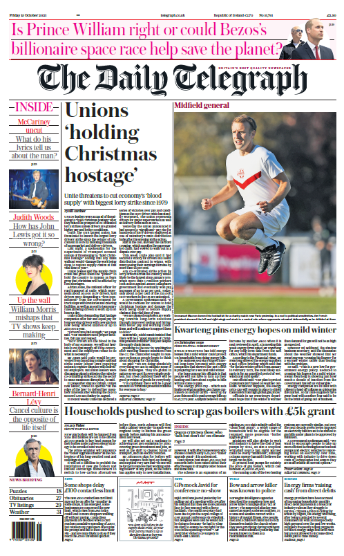 Friday's Telegraph