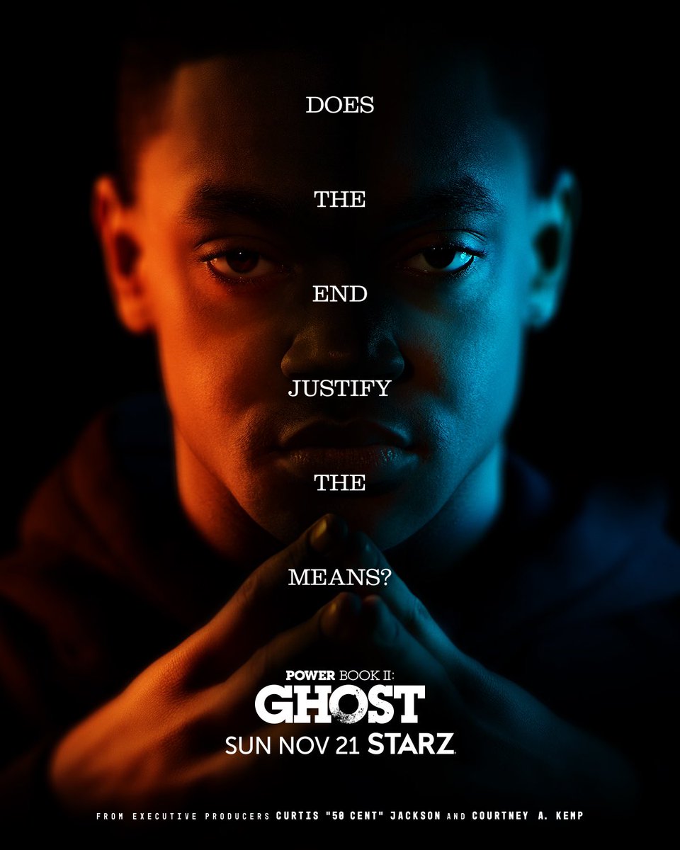 ghoststarz's tweet photo. Can Tariq stay one step ahead, or will his actions finally catch up to him?

#PowerGhost is back Nov 21 on @Starz. https://t.co/JPn9FclmVc