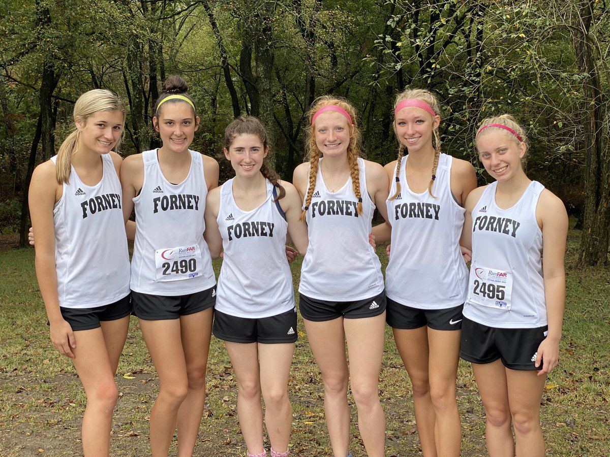 ForneyHSXC's tweet photo. Both Varsity teams placed 4th at the district meet. Congrats to Ryan and Ethan, both will advance to regionals. Trevor also earned a medal for JV boys. Super proud of our effort today! @ForneyAthletics @Forney_Rabbits https://t.co/dFlXN99vZR