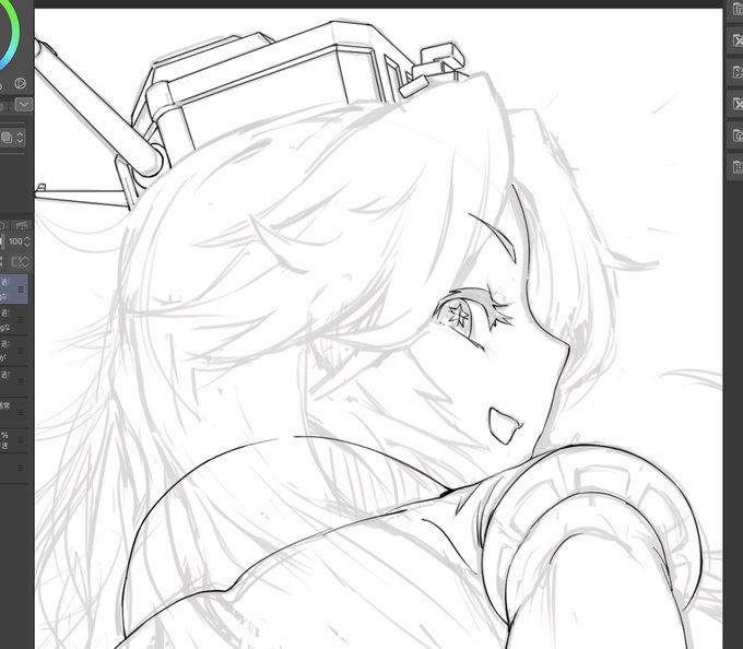 Skeb進捗
あと髪の毛の線画を終わらせてから着彩です
お待たせしてすみません💦 