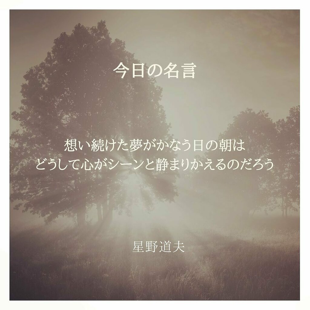 Carpe Diem Marco 想い続けた夢がかなう日の朝は どうして心がシーンと静まりかえるのだろう 星野道夫 写真家 探検家 詩人 旅をする木 言葉の力 言霊 大切にしたい言葉 今日の名言 今日もまた良き日 T Co Xrnv0q5dsq Twitter Carpe Diem Marco 想い続けた夢がかなう日の朝は どうして心がシーンと静まりかえるのだろう 星野道夫 写真家 探検家 詩人 旅をする木 言葉の力 言霊 大切にしたい言葉 今日の名言 今日もまた良き日 T Co Xrnv0q5dsq Twitter