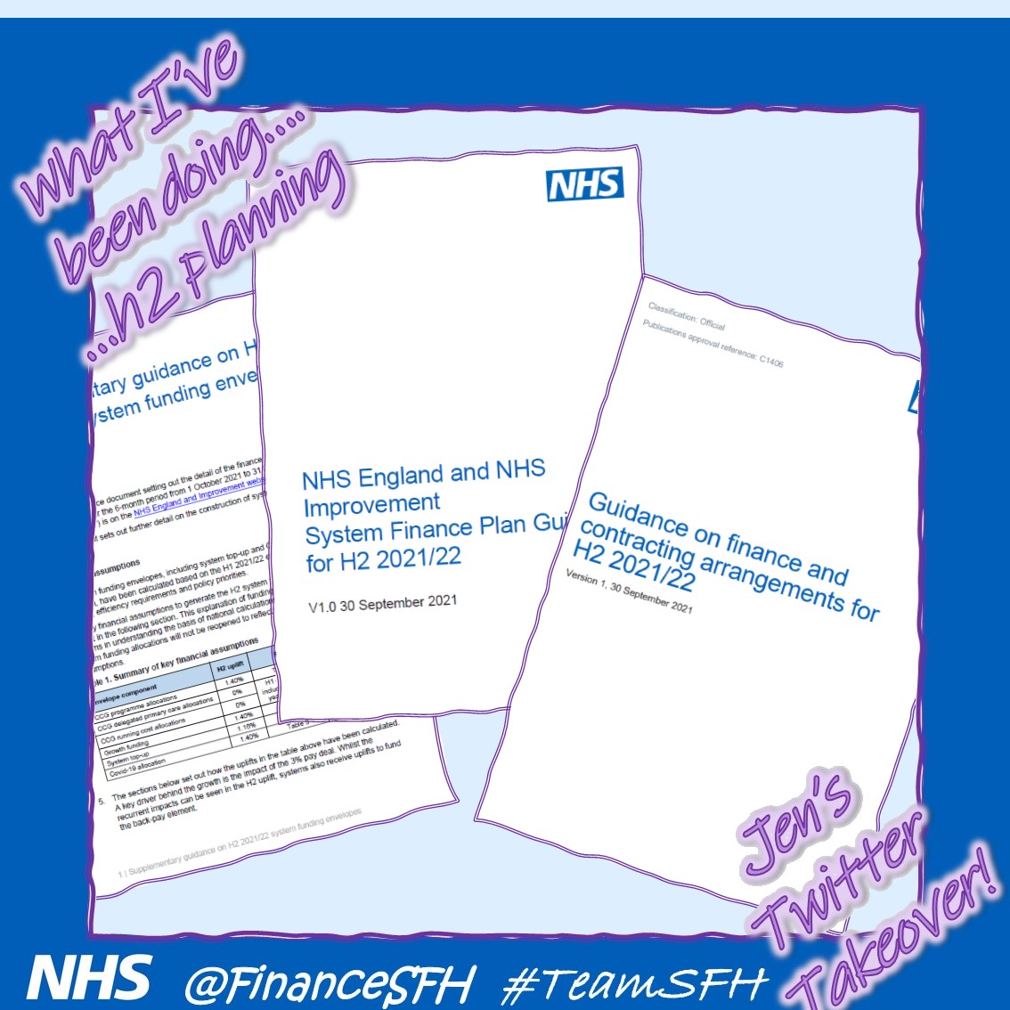 FinanceSfh's tweet image. Financial budgets for the NHS are split in 2 halves; the first (H1) ended on 30 Sept &amp;amp; guidance for H2 arrived. On my day 2 @PaulRobinsonNHS (with a smile) said I joined at the perfect time….we may have different meanings of ‘perfect’…. #steeplearningcurve #hitthegroundrunning