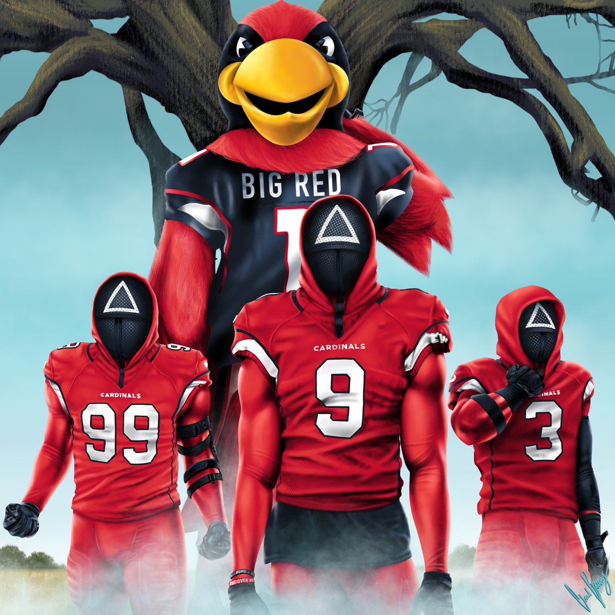 AZCardinals's tweet photo. Red light. https://t.co/fPrvFxF8q9