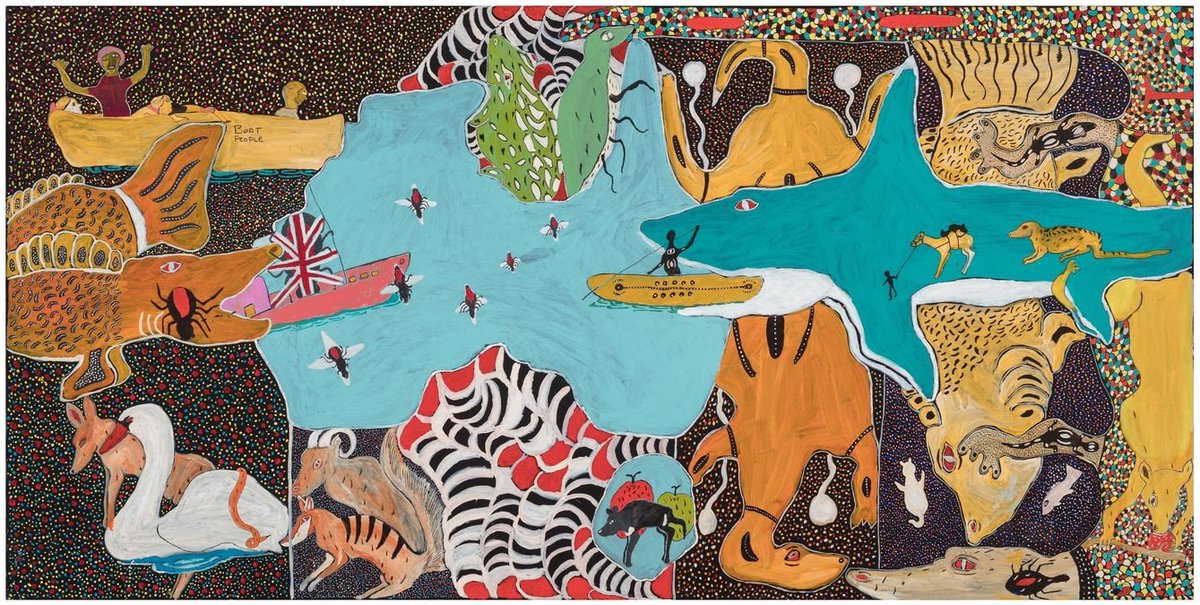 For those lucky enough to have a magic ticket into South Australia, <a href="/tarnanthi/">Tarnanthi</a> is now open! ✨

Curated by Nici Cumpston, I spoke to the artistic director about some of her highlights for the latest issue of <a href="/Art_Almanac/">Art_Almanac</a> 

emmakatewilson.net/new