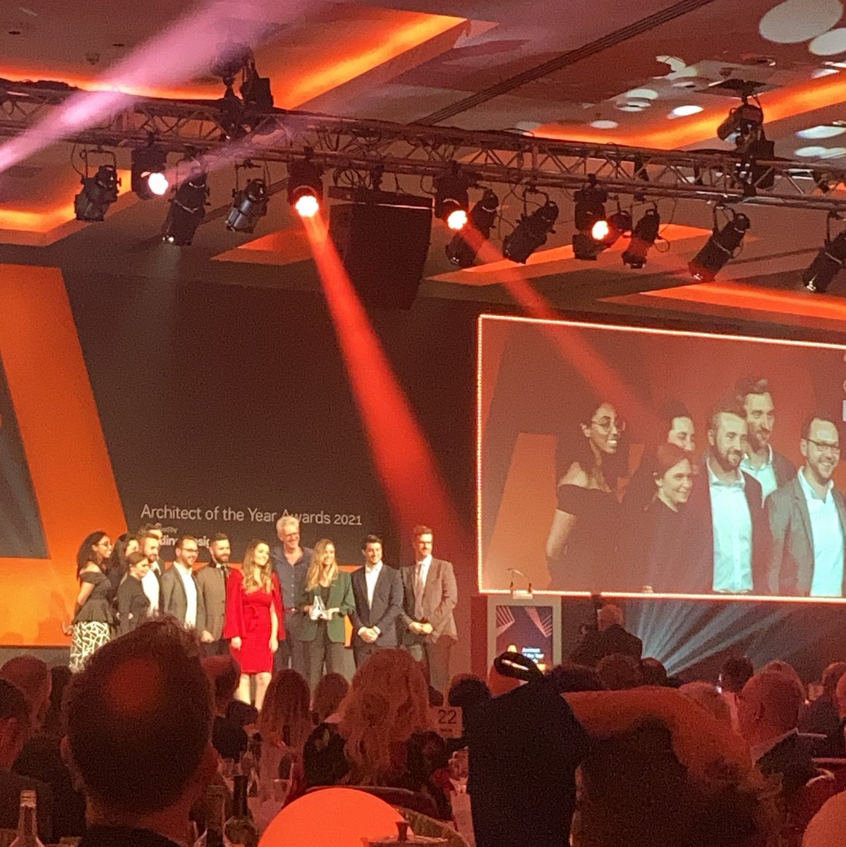 Hooray for our Architectural Employer of the Year sponsored by @HainesWatts awarded to <a href="/_BPTW_/">BPTW</a> #AYA2021 #Winner