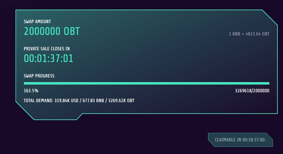 programmersedge's tweet photo. OMG! You want to see what pure exemplary execution is? 

Look at @LithiumVentures first solo IDO for @onebuttontrade and it STILL has 1.5hrs to go.. ~165% UNBELIEVABLE!  

#ALTSEASON  #EBSC #BNB https://t.co/JRtKWBW1wz