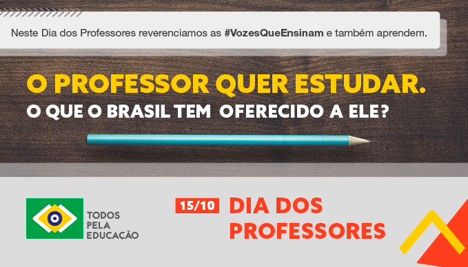 TodosEducacao's tweet image. Para ensinar bem, é preciso aprender bem. Oferecer e exigir formação de qualidade aos professores é imperativo em um país que quer, de verdade, avançar na Educação! Vocês, professores, que são as #VozesQueEnsinam, o que desejam neste #DiaDosProfessores?