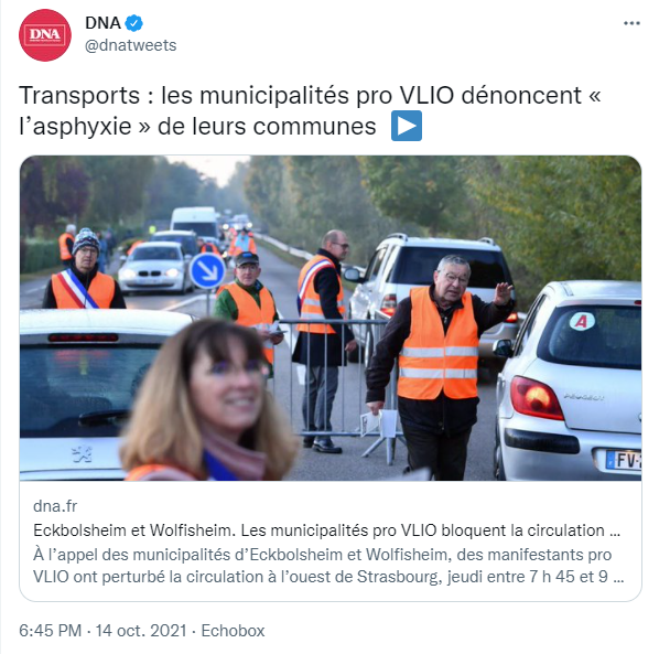 duboisfort's tweet photo. #VLIO : les maires de #Wolfisheim et d'#ckbolsheim se trompent de combat. Leurs actions sont criminelles. Les rapports du #GIEC, ils les ont déjà lus ? !! Et les habitants en colère, déplacer le problème, ils pensent que c'est intelligent ? J'dis ça, j'dis rien ! #pollution #gco https://t.co/HZEYaT5kT1