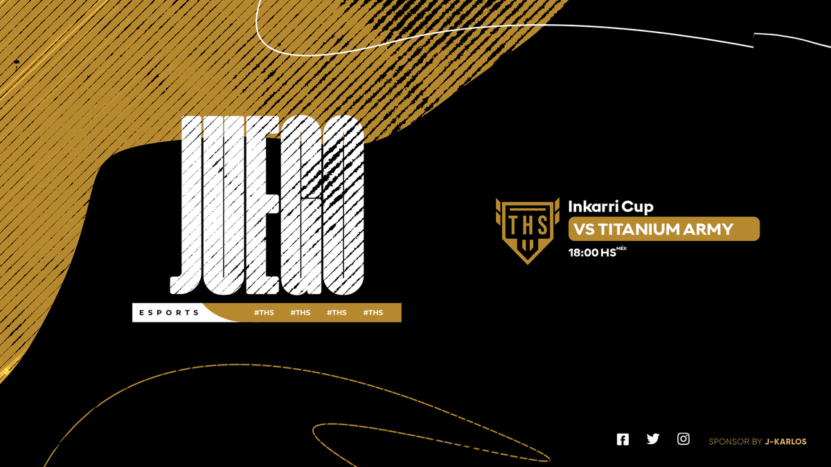 #THSCR × ¡𝗛𝗢𝗬 𝗦𝗘 𝗝𝗨𝗘𝗚𝗔!

🏆 | <a href="/Inkarri_Cup/">Inkarri Cup - El renacer</a>
🆚 | <a href="/TitaniumArmyGG/">⭐ Titanium Army ⭐</a>
⏰ | 18:00 🇲🇽
📺 | twitch.tv/itzjujo095

🔴 No te pierdas la transmisión de este gran enfrentamiento.
#FromTheHeights