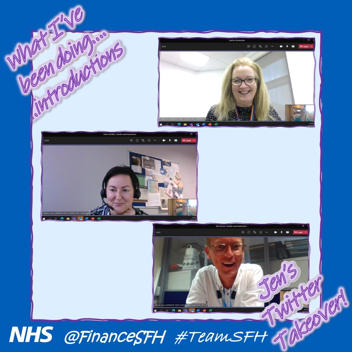 FinanceSfh's tweet photo. I have been meeting with many colleagues and have been blown away by the warm welcome from everyone. I am looking forward to heading on walkabouts and meeting more @TeamSFH colleagues. If you see me out and about please say hello. #feelingthelove #meetingpeople #learningnames https://t.co/GM73SJ5y3H