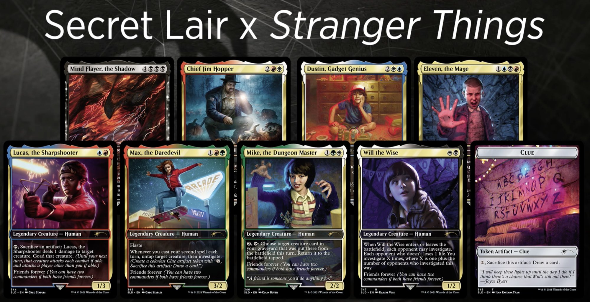 Stranger things secret lair spoiler and upcoming secret