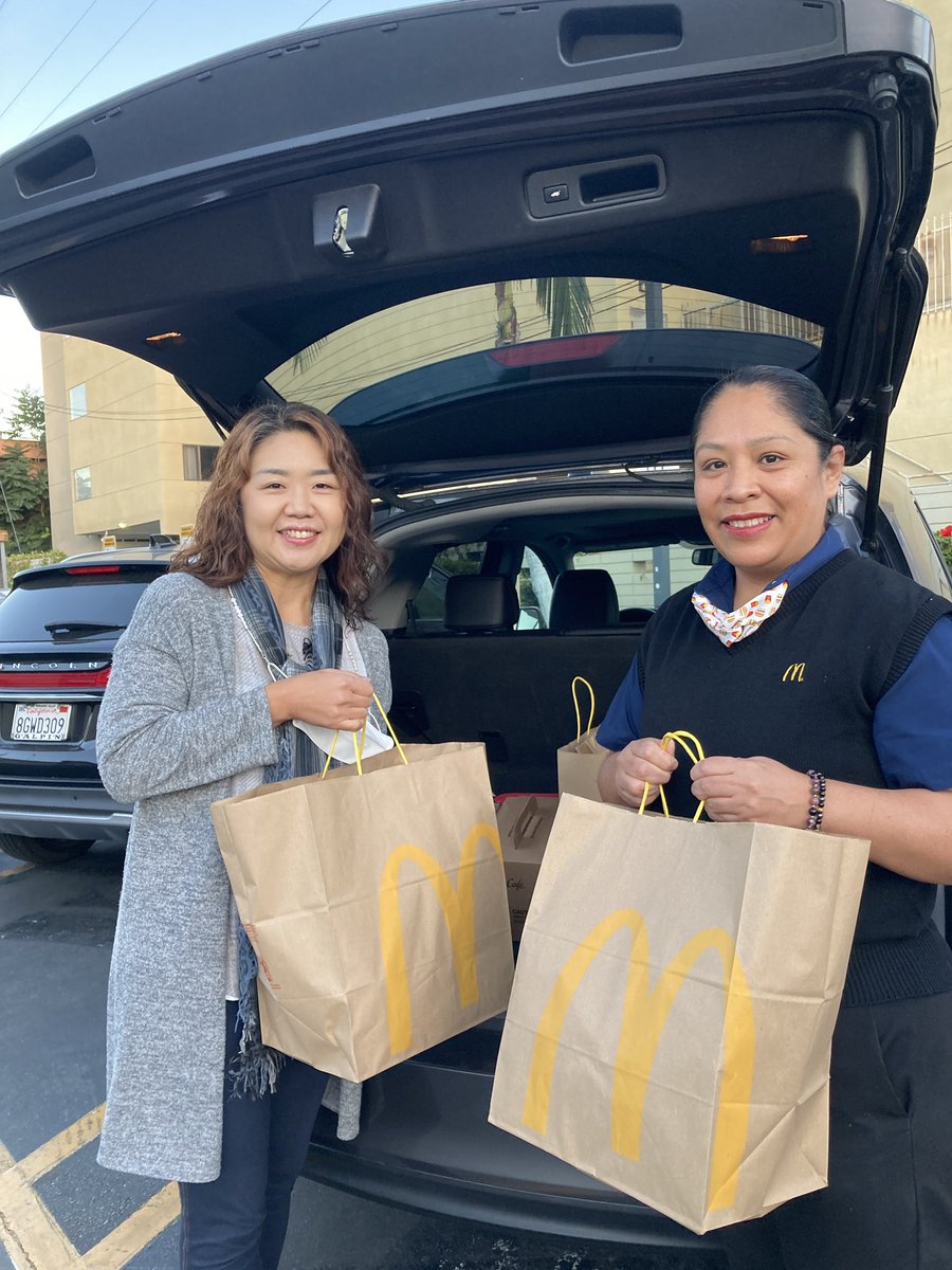Thank you @mcdonalds for feeding educators this week. A special thanks to our locally owned and operated McDonald’s on Western and 7th here in Los Angeles, CA for serving our teachers with a special breakfast this morning. We are grateful!!!