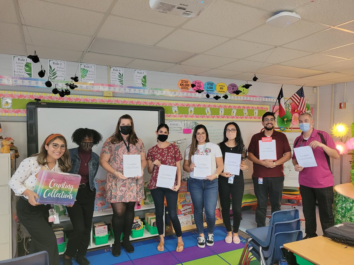 Anajimenez08A's tweet photo. Today at our curriculum meeting I shared with my colleagues my math morning routines and gave them the opportunity to explore the joy of counting collections.. ๐งฎ๐ฆ๐
#FreemanMathematicians #CountingCollections #PISDMathChat https://t.co/CKKCAbW1aE