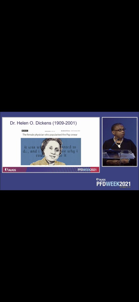 What an amazing <a href="/FPMRS/">AUGS</a> inaugural ABLE lecture at #PFDWeek21 by Dr Gamble! So important to learn about and amplify new “origin” stories about #pioneers in our field! Also could not get over all the Penn and Philly references!! #pennproud