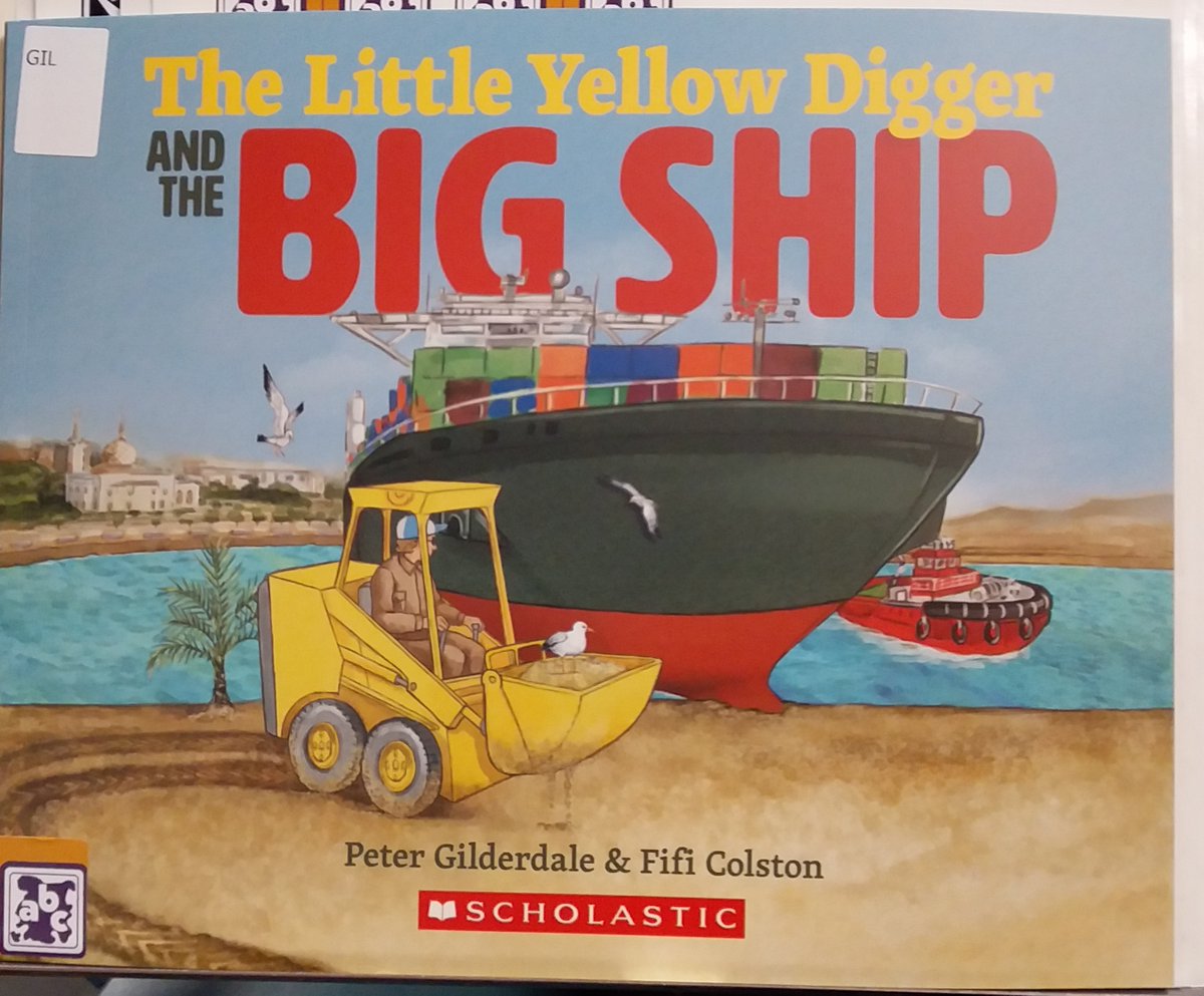 "When the people puzzled how to shift a boat this BIG, a little yellow digger came and just began to dig."