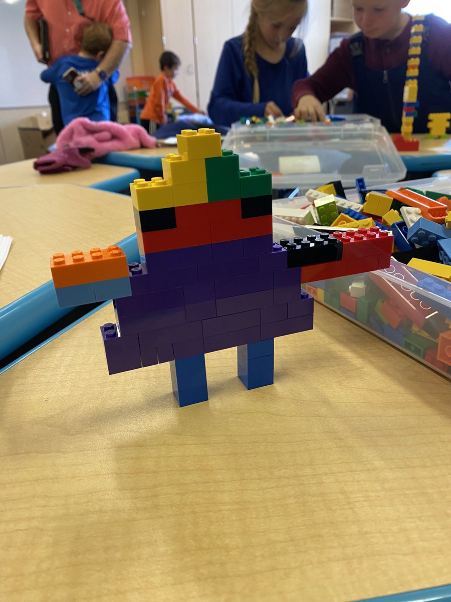 Miss_Seifert's tweet photo. Lego Club Warm-Up Challenge: build Miss Seifert. 😁 https://t.co/1fxnij0cqe