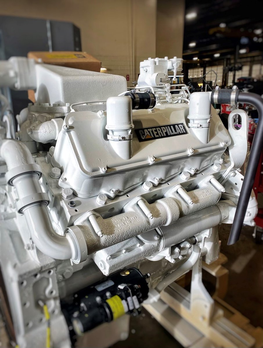 wheelercat's tweet photo. Check out Caterpillar in white. This is a Cat 3408 Gas Compression Engine used in several applications such pumps, drills, gas lift, gas gathering, and wellhead gas compression and more.
#WheelerMachinery #WheelerCat #LetsDoTheWork #Energy #CatPower #WheelerPowerSystems https://t.co/oy3wh1F09A
