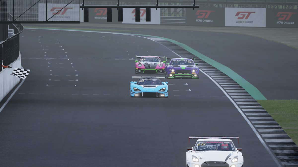 CosmixRacing's tweet photo. 📣 RESULTS - @ACRracing PS4 📣

At the conclusion of a 7-lap showdown for the last step; Nino holds off the charging Bentley &amp; Porsche to take P3 by a margin of 0.7 seconds. 

Congratulations on your first podium since your return to the wheel! 

🥉

#beACC | #simracing https://t.co/c0X3mVFa0D