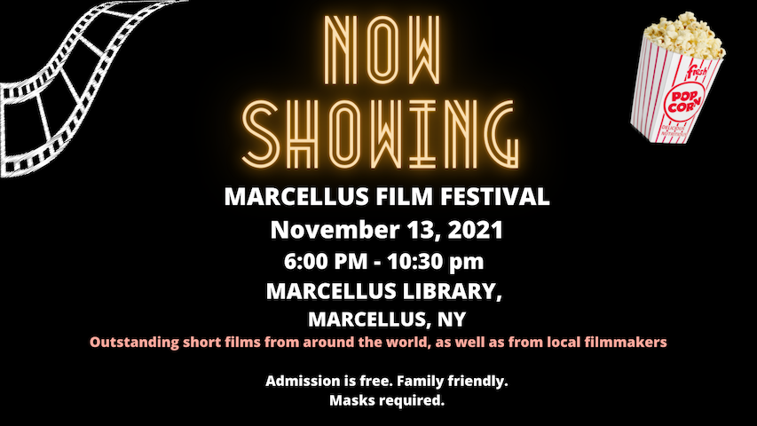 marmoomad's tweet photo. Date change for the Marcellus Film Festival! The festival will now be held on November 13 at 6:00 pm at the Marcellus Free Library, Marcellus, NY  #CNY #FilmFestival #Syracuse https://t.co/JysrLDFF6R