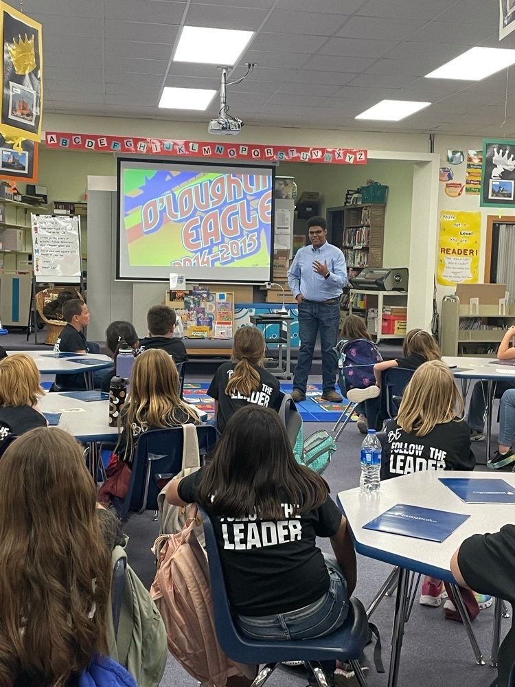 Former Ambassadors came back to visit our current Ambassadors today.  Senior Alex Coveney discussed her Eagle Scout project at O’Loughlin and how we can help!  Senior Student Body President Alex Johnson talked about his path from Ambassador to HMS and HHS Student Council.