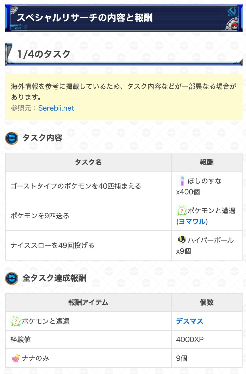ポケモンgo攻略 Gamewith ハロウィンイベントのスペシャルリサーチ 仮面の謎を解け のタスク内容と報酬を更新しました 今日のハロウィンイベントパート1開始に合わせて配布されます ネタバレを含むため2 4以降のタスク内容はこちらからチェック