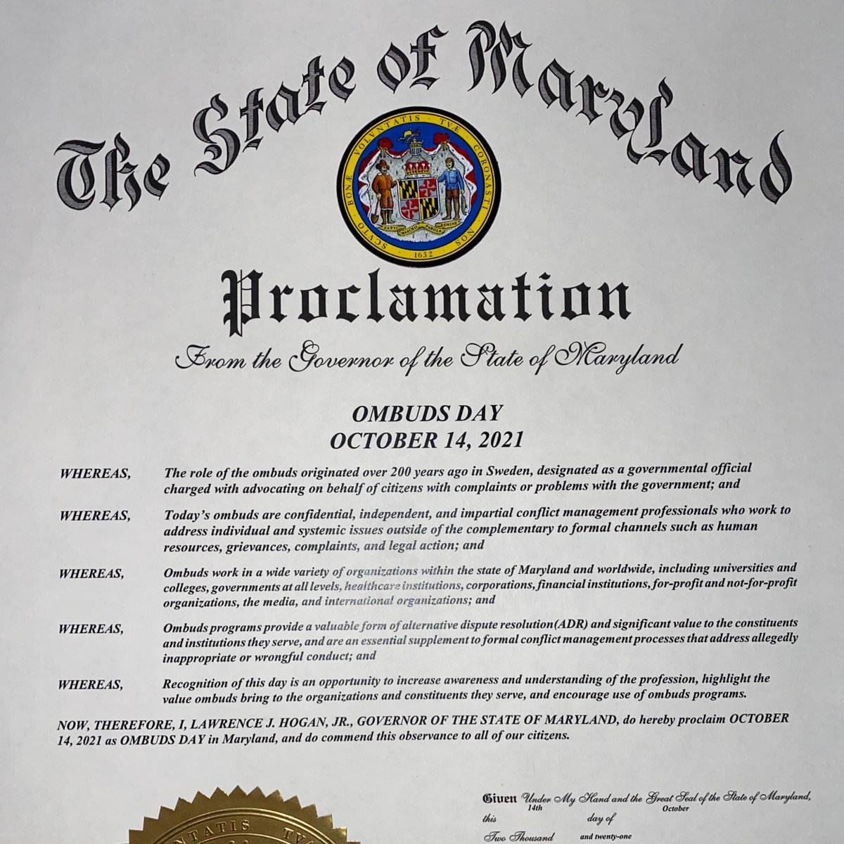 Ombuds Day: October 12, promoting ombuds awareness tweet media