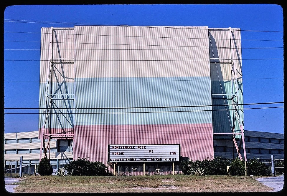 Midway Drive-In Theatre, Holiday,  1980.