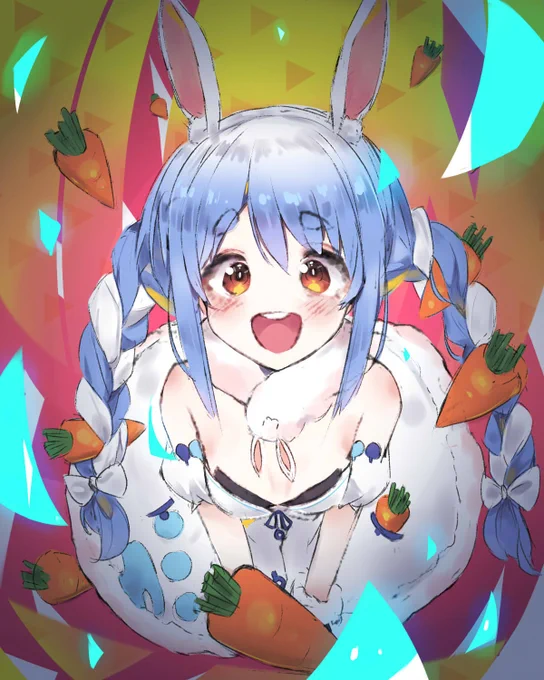 #ぺこらーと 
🐰👯‍♀️🐰 