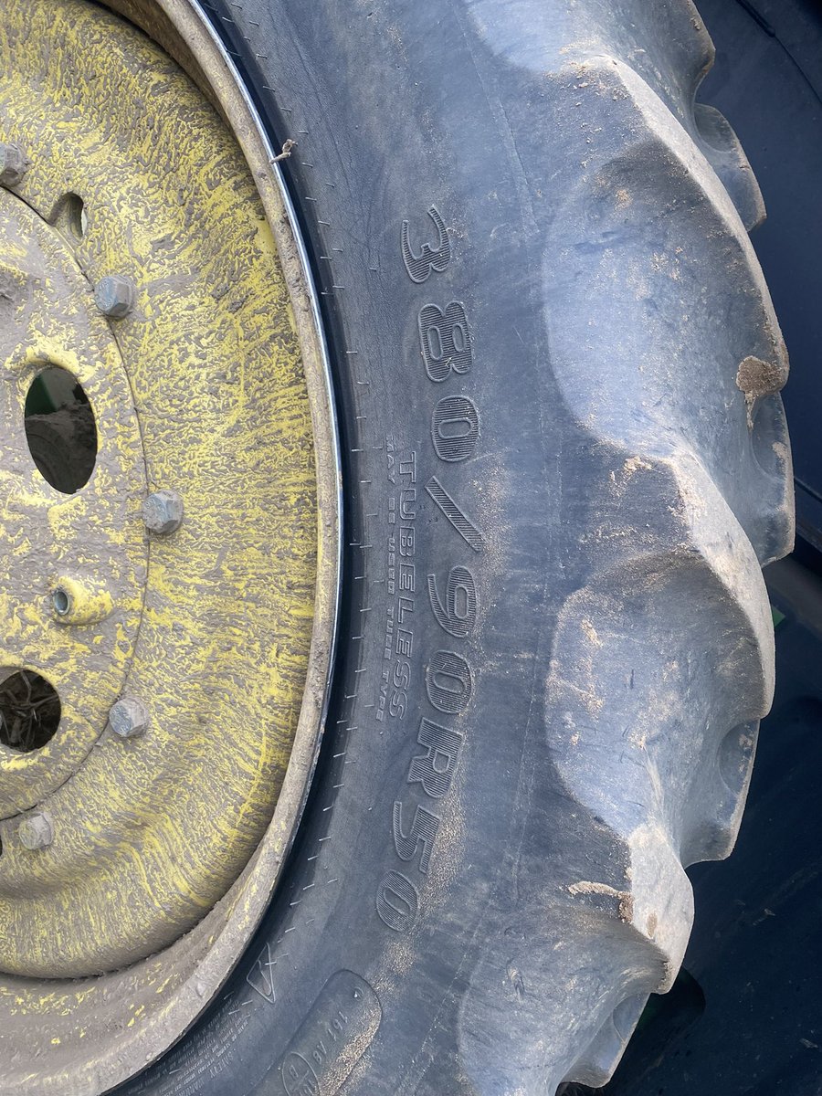 Would anyone have a 380/90R50 tire kicking around? This one’s got a good gash on it &amp; the tube didn’t hold. Thanks!!