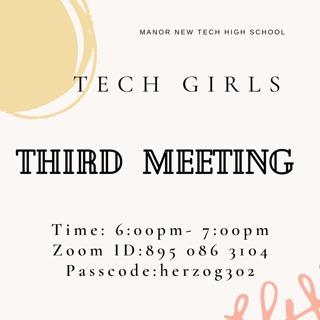 MNTHSTECHGIRLS's tweet photo. Third meeting today @ 6pm! https://t.co/T8uIJ27vGQ