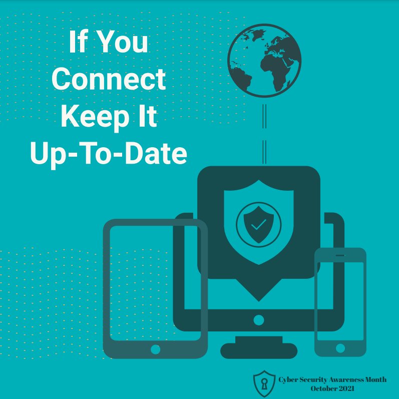 Ransomware can be deployed to your devices through the Internet. But we can prevent them by having anti-virus on our devices and keep the anti-virus software up to date. Check out its.inside.tru.ca for more information. #CSAM2021 #MSC2021 #mytru #BeCyberSmart