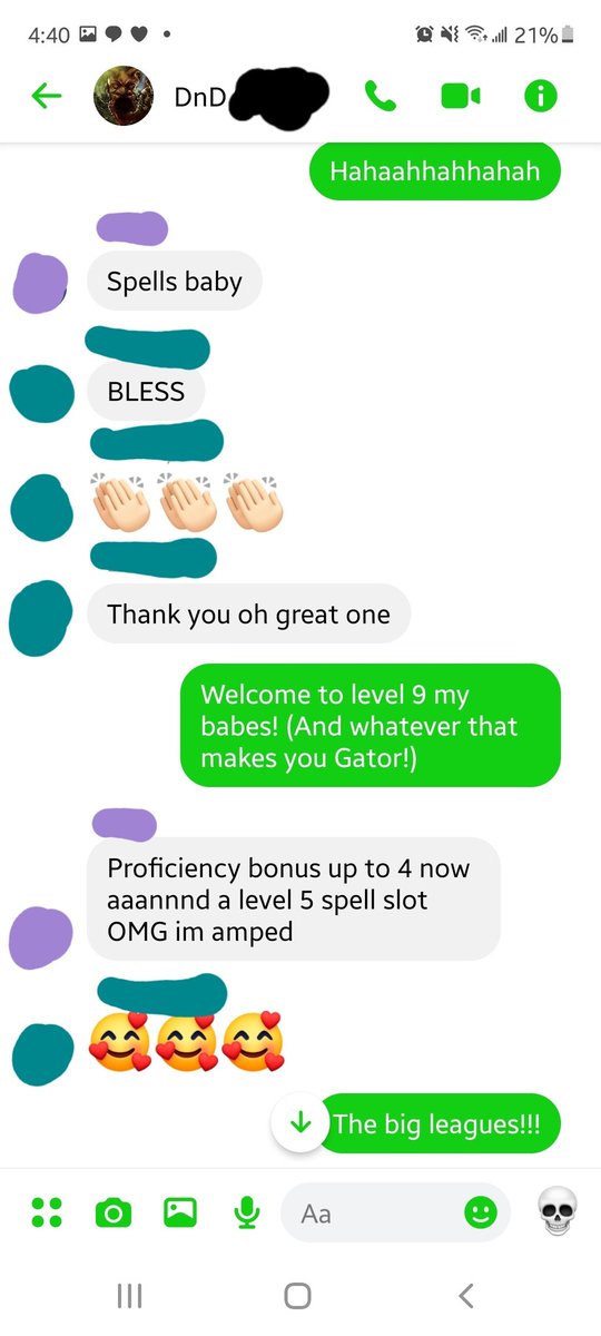 madlybeckons's tweet photo. Forgot to give players their level up last night, after some very successful puzzling. They were very excited this morning when I gave them the news, and it honestly made my friggin day. #ttrpg #dnd #benevolentDM #DungeonManager https://t.co/yKog69CeQy