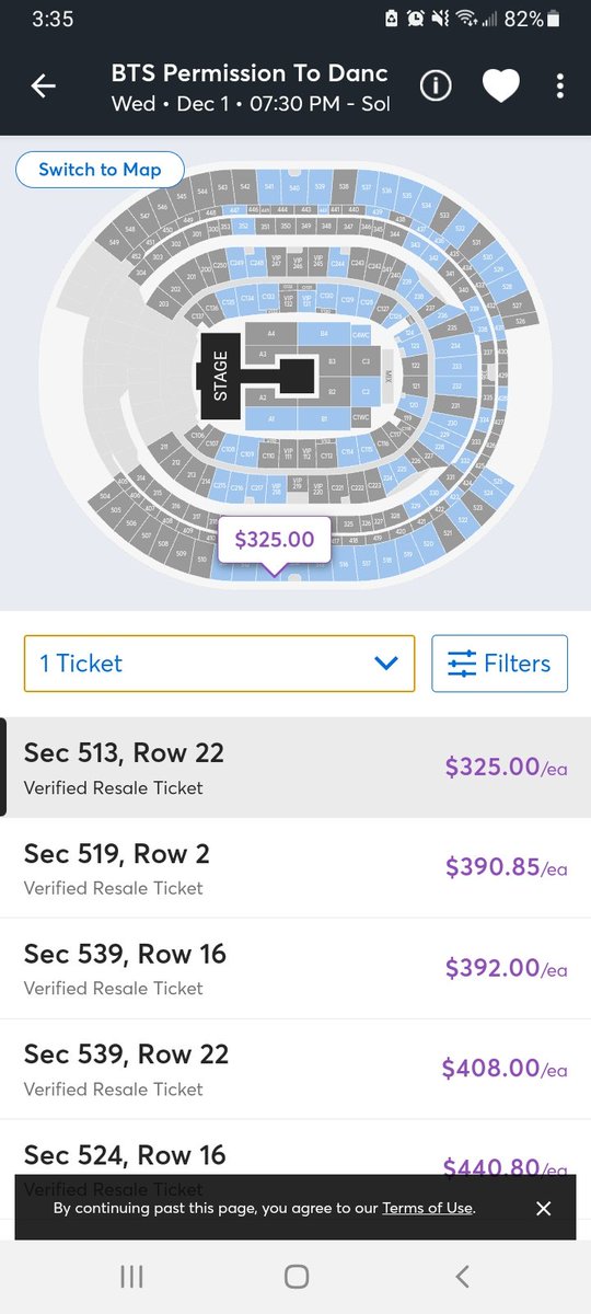 BogoshipdaBTS07's tweet photo. They're lowering down the prices!! Keep tearing them down don't give in!! #BTSTickets #PTD_ON_STAGE_LA https://t.co/FiT6noxjFv