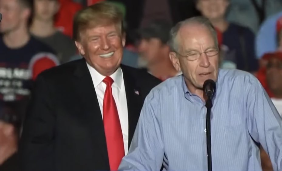 sybilsdad's tweet photo. Now Grassley is taking it up the ***! Just when you thought that someone was too old to be raped, you get an atrocity like this. The man who breeds Divine Nun cattle has been rustled and bumshaggered . https://t.co/Kl8D0h4xAU