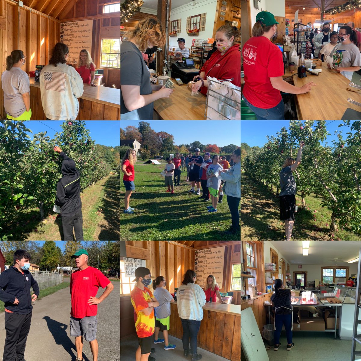 MHS_PreVoc's tweet photo. Amazing job exploration trip to Tougas Farm! Learned about Horticulture from Andre Tougas, learned about many other jobs around the farm on our tour. Amazing staff and so accommodating! We picked apples to use in our desserts next week! #jobskills #prevocrocks #jobexploration https://t.co/v7IkORFxZt