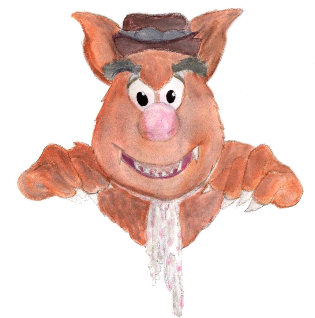 fionatoadgirl's tweet photo. Fozzie Bear as a Werebear!! He ain’t joking. @disneyplus @TheMuppets @FozzieBear #fozziebear #autism #aitismawareness #autismacceptance #halloween #werewolf https://t.co/ZwJ51b08zx