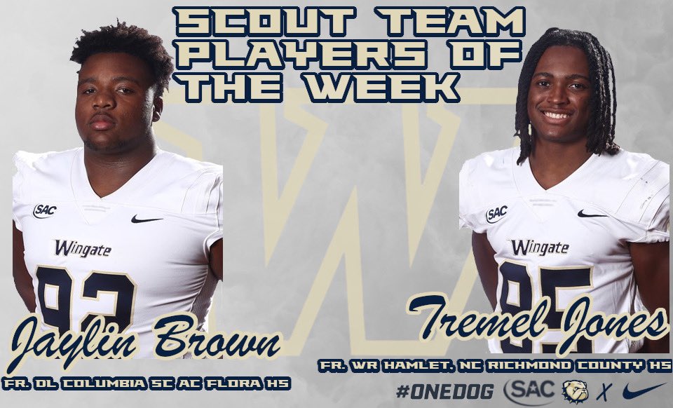 The Week 6️⃣ Scout Team Players of the Week‼️🐶‼️

#OneDog #DominateTheMoment