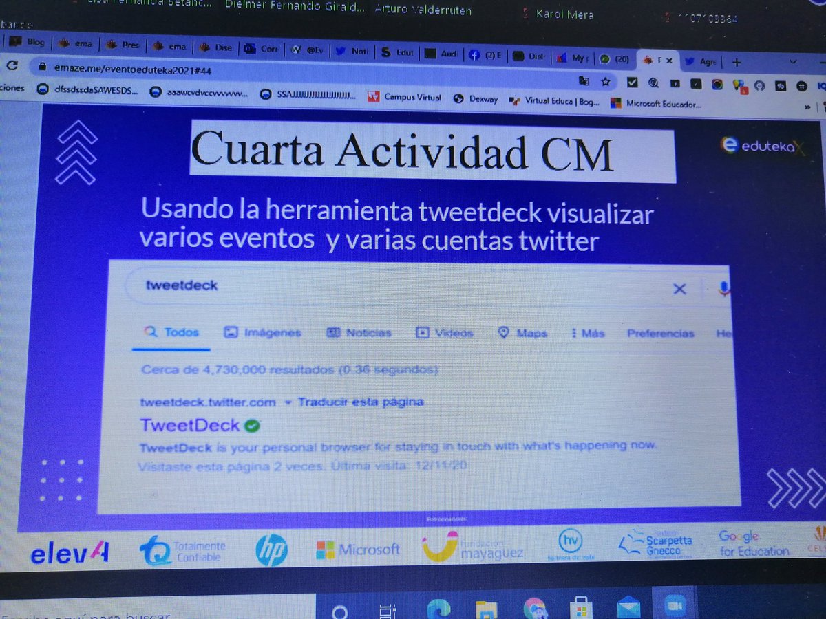 lisafbet's tweet photo. Vamos con toda a la 4 actividad 🙂  @EventoEduteka
#eventoeduteka @Dielmer
Uso educativo de las redes Sociales. https://t.co/CjAcfwn41b