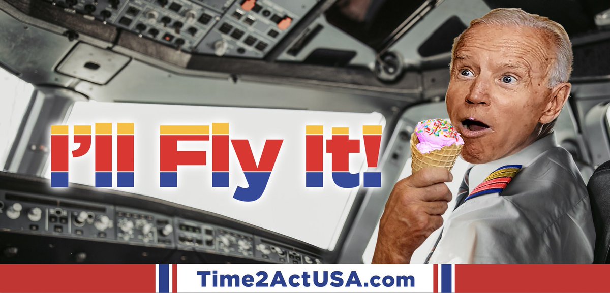 What Can’t Joe do?? 🍦✈️🍦 #time2actUSA #airlineissues #bidenbillboard