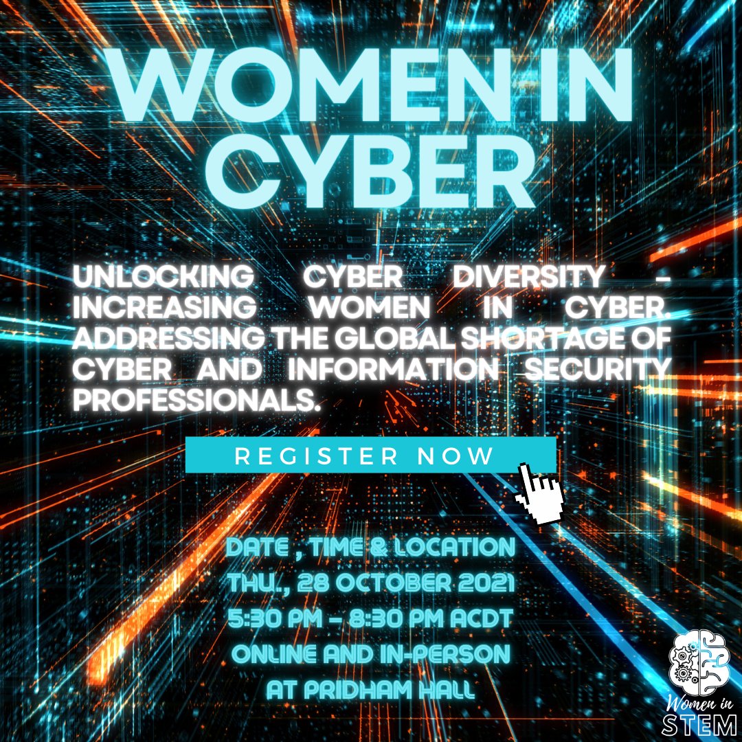 Don't miss out on the free hybrid cocktail event 'Women in Cyber' as part of the national Cyber Week program - Unlocking Cyber Diversity – increasing women in cyber. 
Book your free ticket here:
eventbrite.com.au/e/women-in-cyb…
#womenincybersecurity #womenincyber #cybersecurity